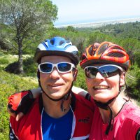 Mountainbiking in Frankreich: Markus Frommlet und Ute Jansen